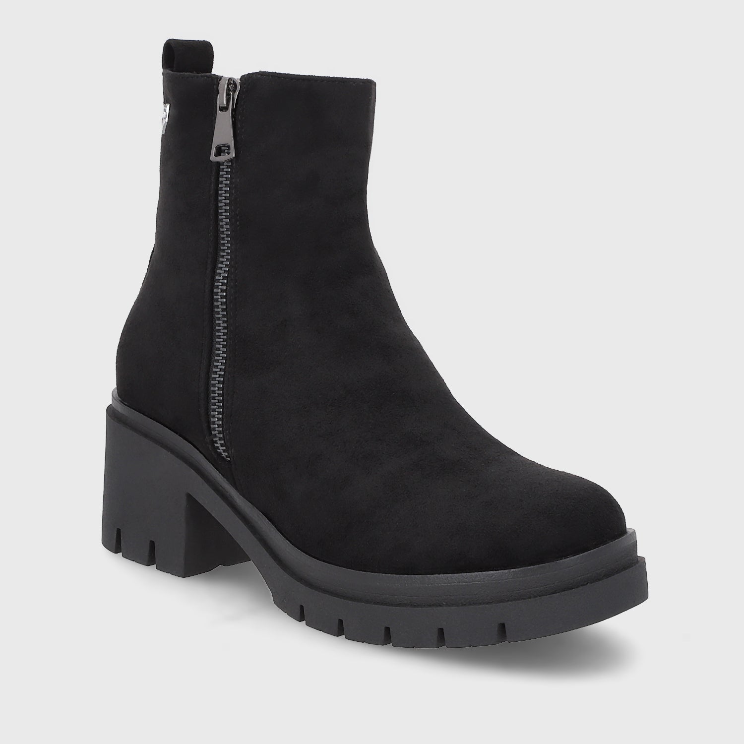 Botin Plataforma Negro Mujer 46203