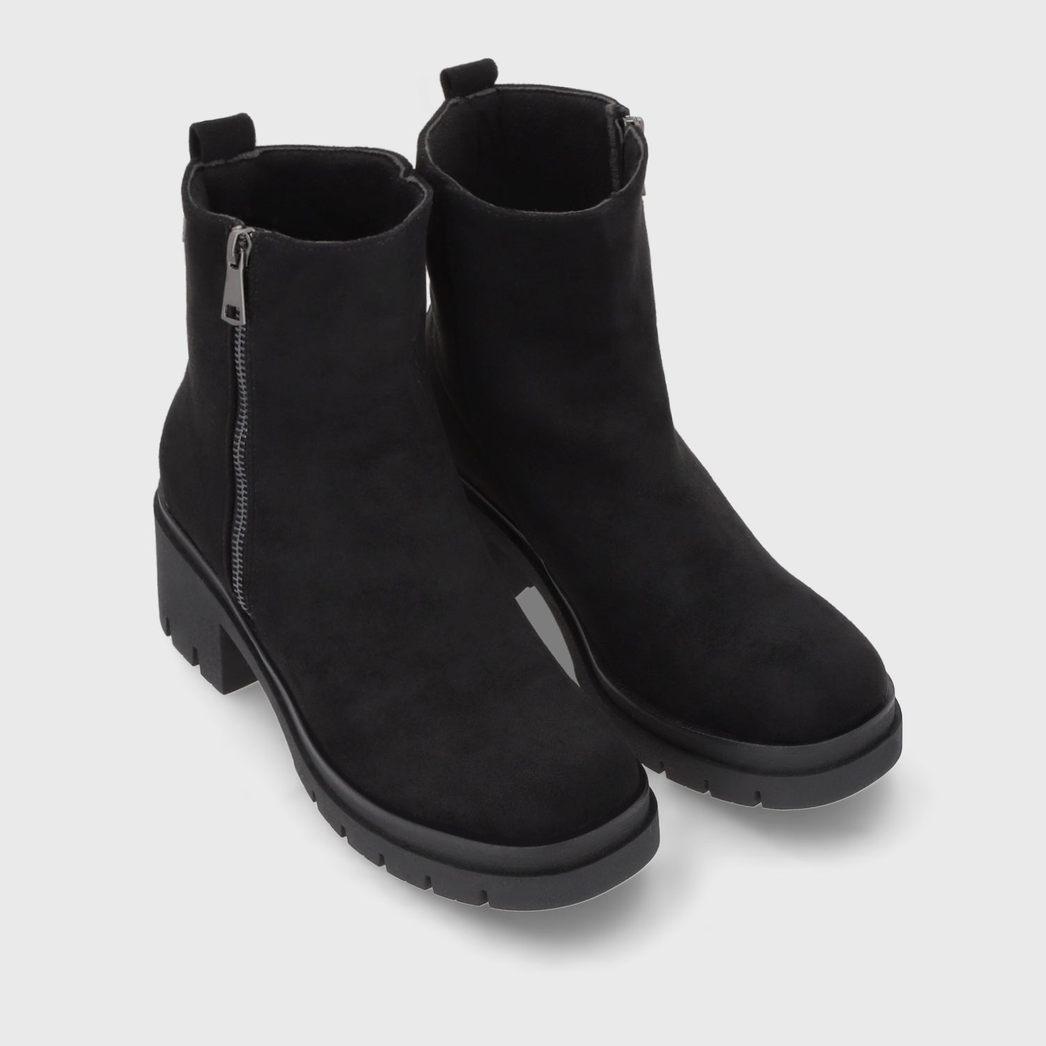 Botin Plataforma Negro Mujer 46203