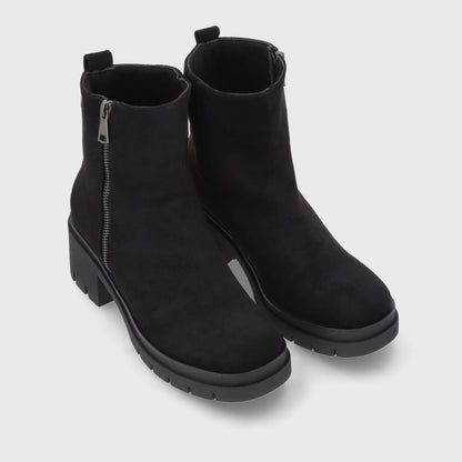 Botin Plataforma Negro Mujer 46203