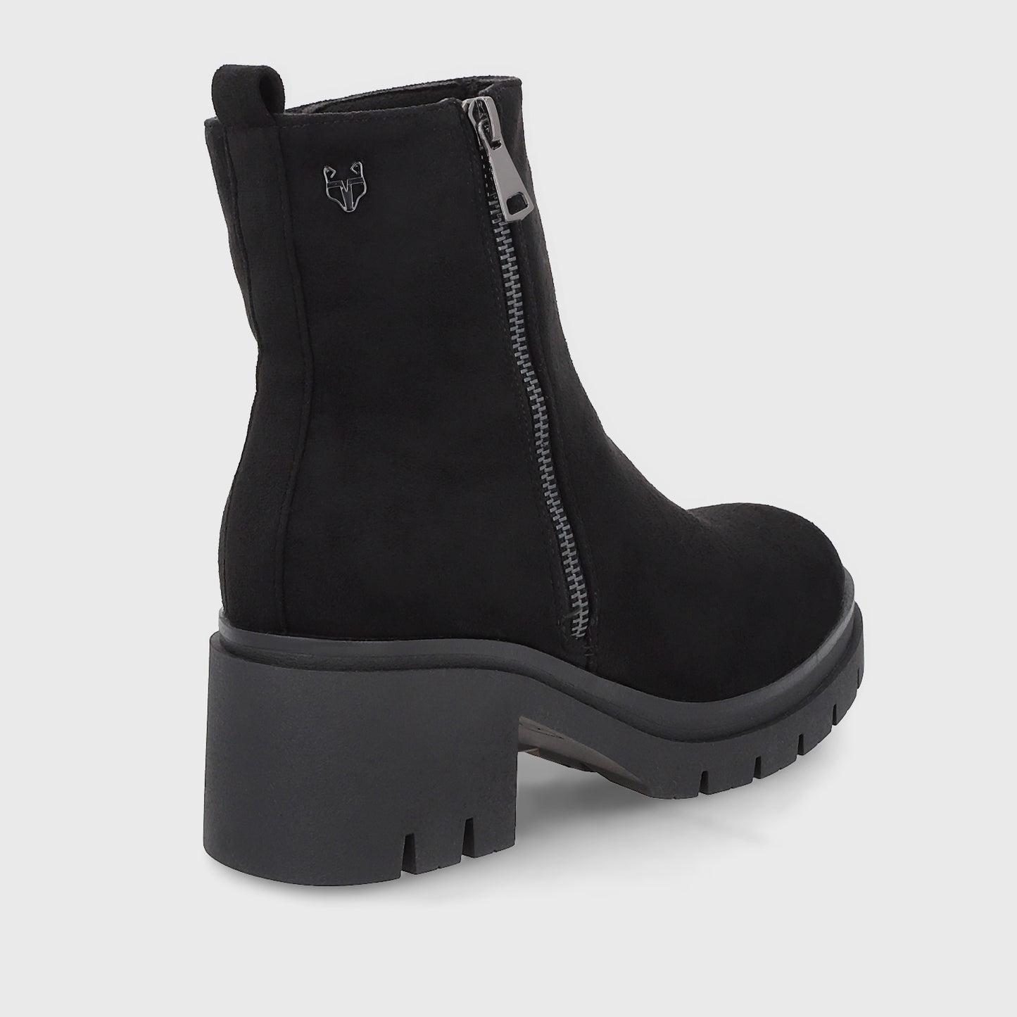 Botin Plataforma Negro Mujer 46203