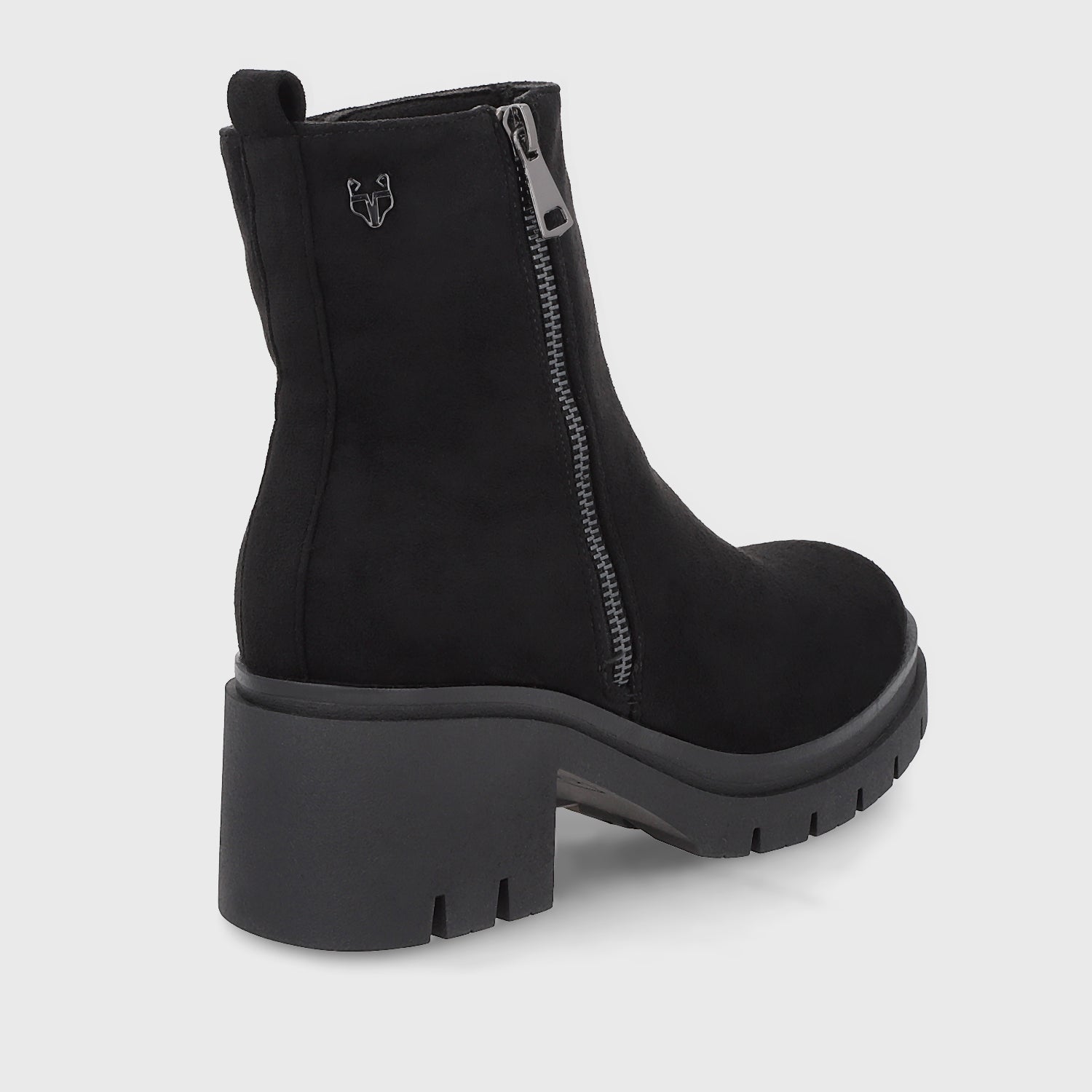 Botin Plataforma Negro Mujer 46203