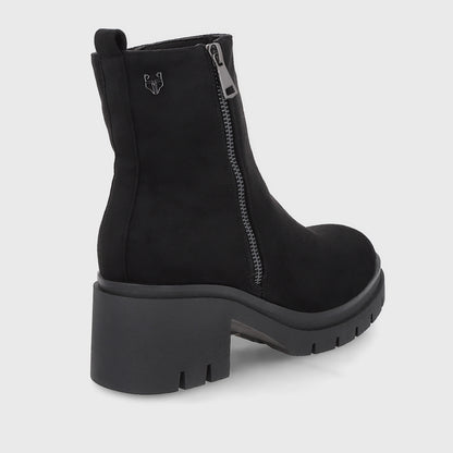 Botin Plataforma Negro Mujer 46203