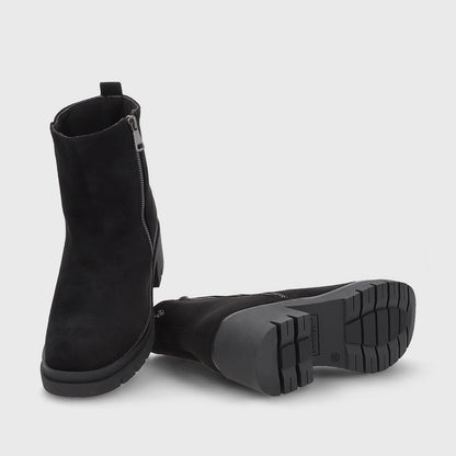 Botin Plataforma Negro Mujer 46203