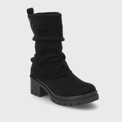 Botin Plataforma Negro Mujer 46205