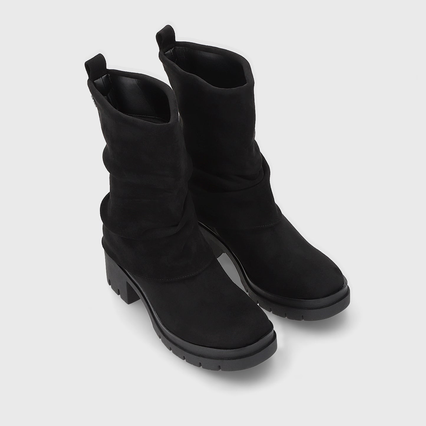 Botin Plataforma Negro Mujer 46205