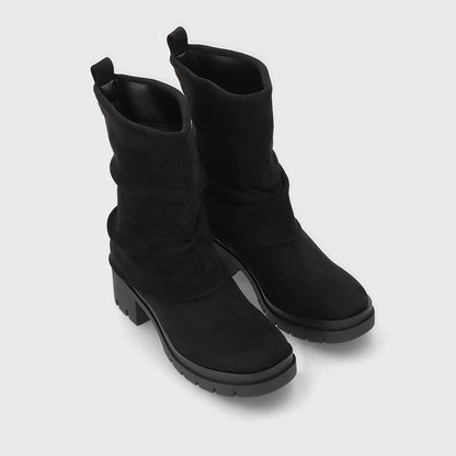 Botin Plataforma Negro Mujer 46205