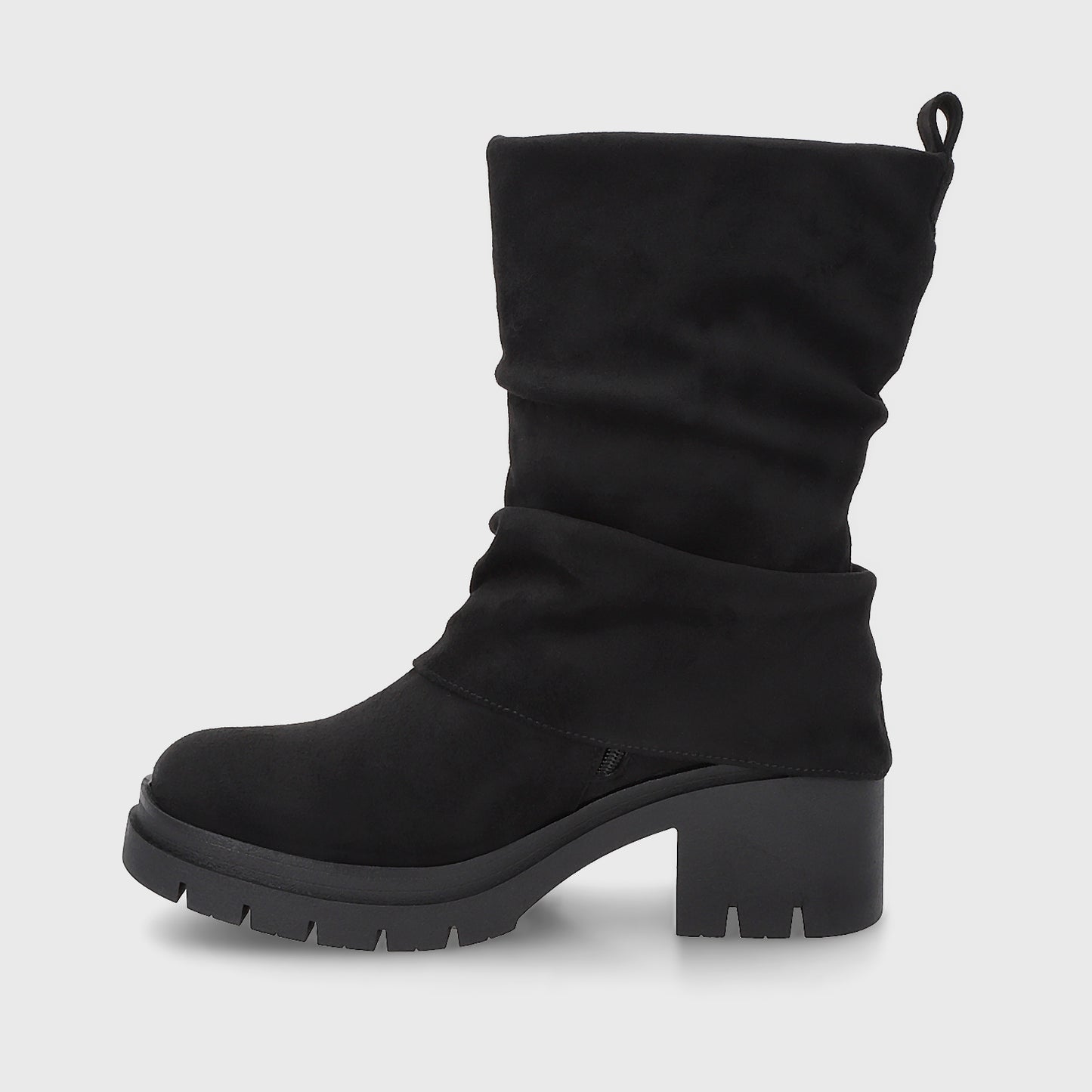 Botin Plataforma Negro Mujer 46205