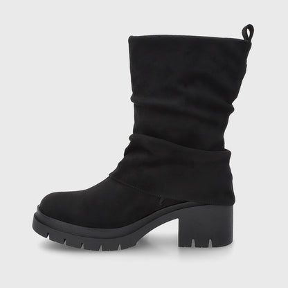 Botin Plataforma Negro Mujer 46205