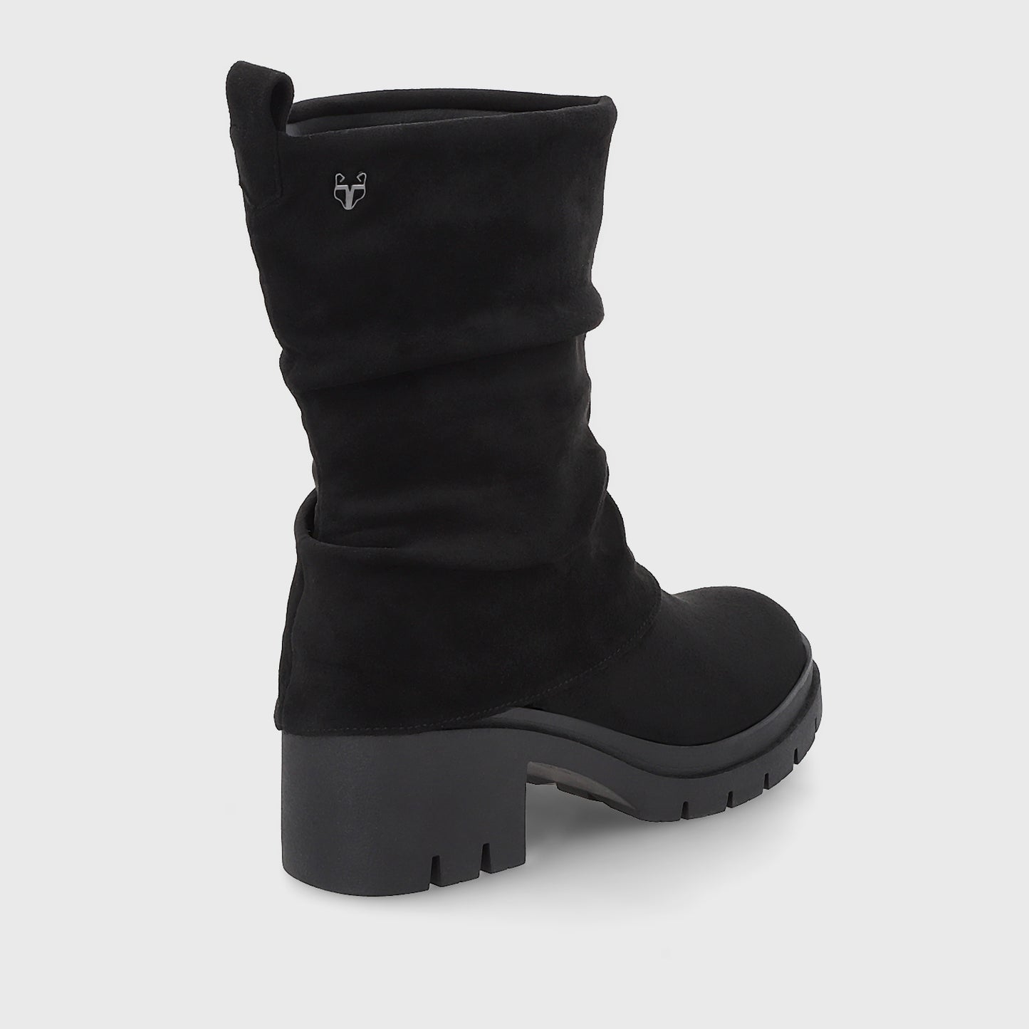 Botin Plataforma Negro Mujer 46205