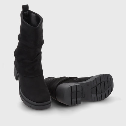 Botin Plataforma Negro Mujer 46205