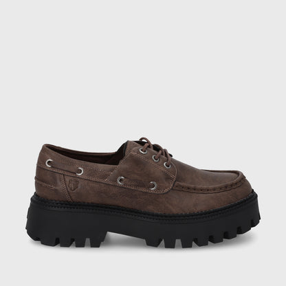 Zapato Plataforma Café Mujer 46302