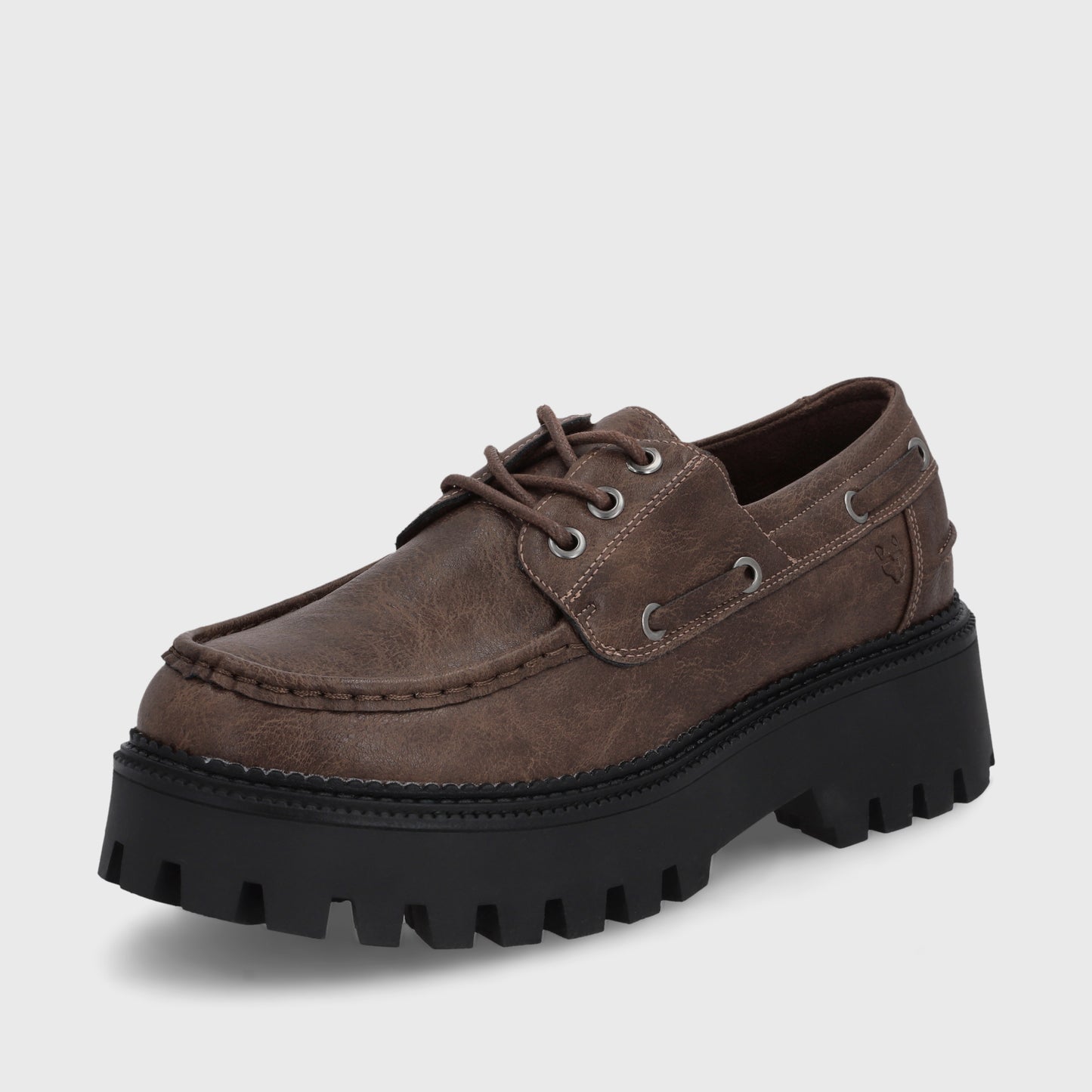 Zapato Plataforma Café Mujer 46302