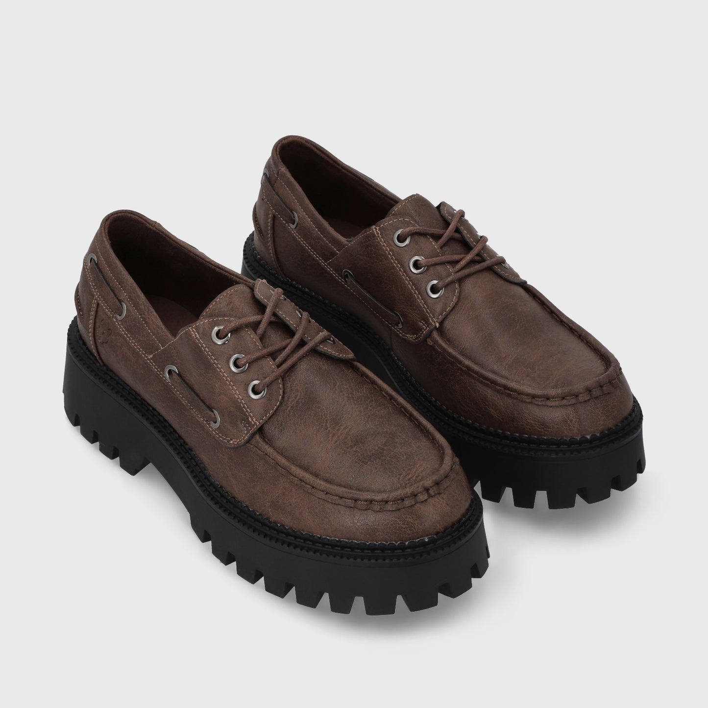 Zapato Plataforma Café Mujer 46302