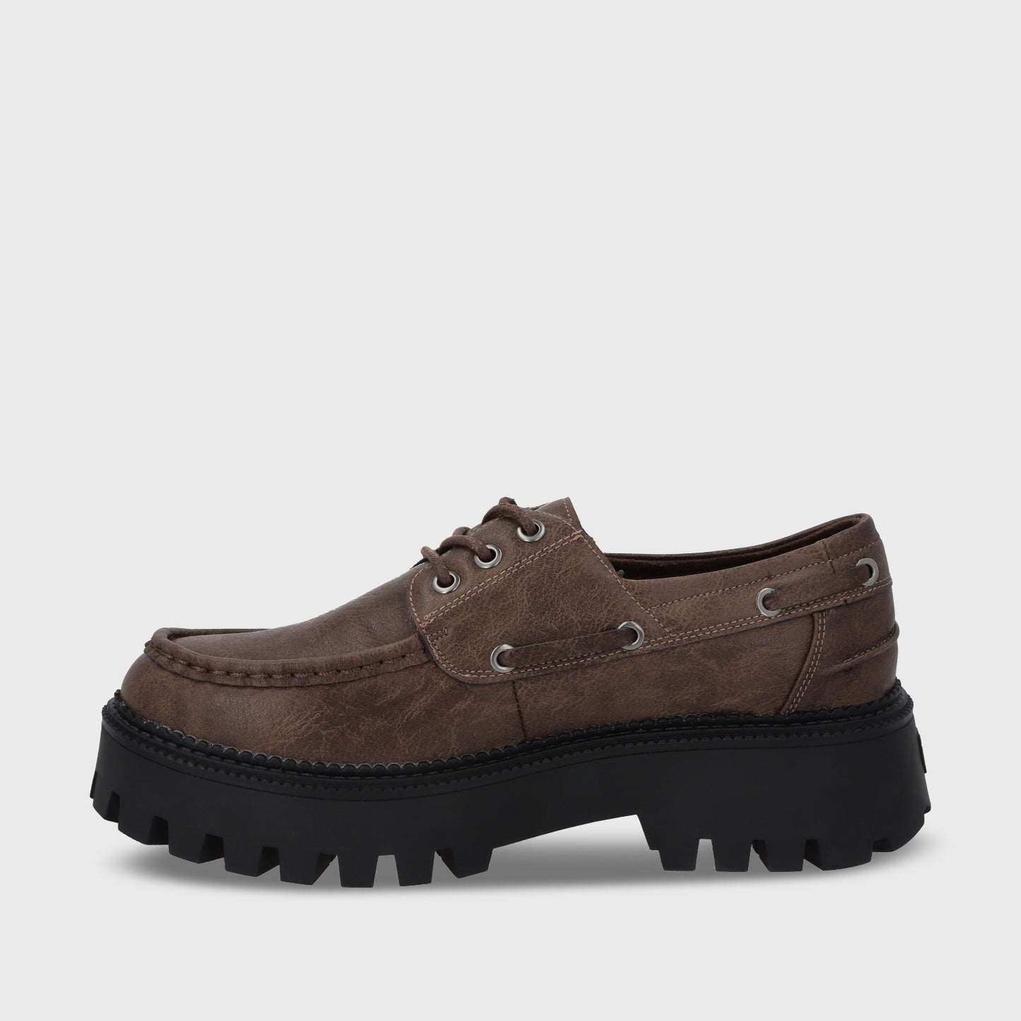 Zapato Plataforma Café Mujer 46302