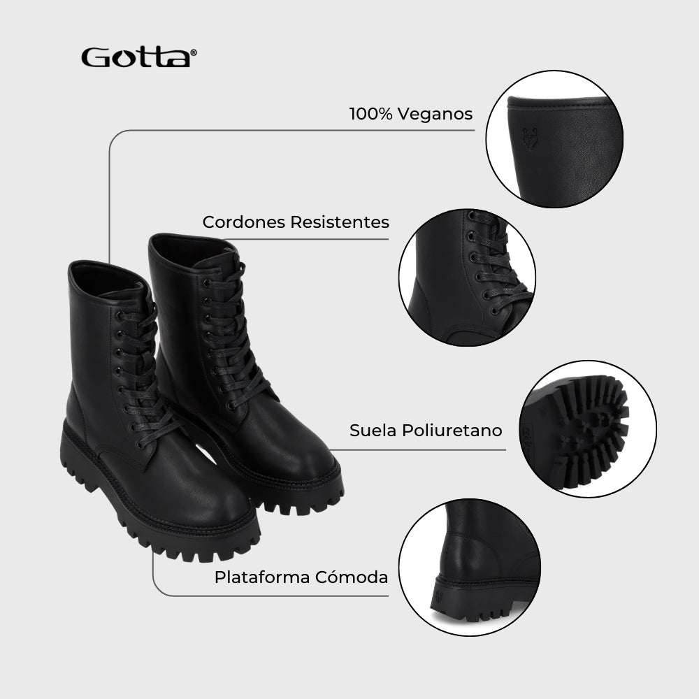 Botin Negro Mujer 46306