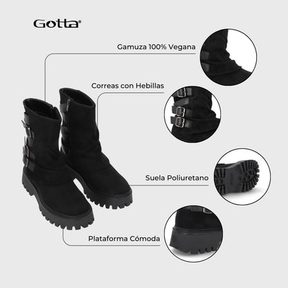 Botin Negro Mujer 46308
