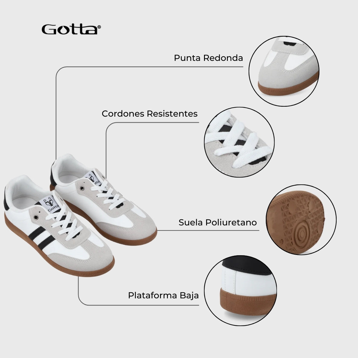 Zapatilla Blanco Mujer 48061