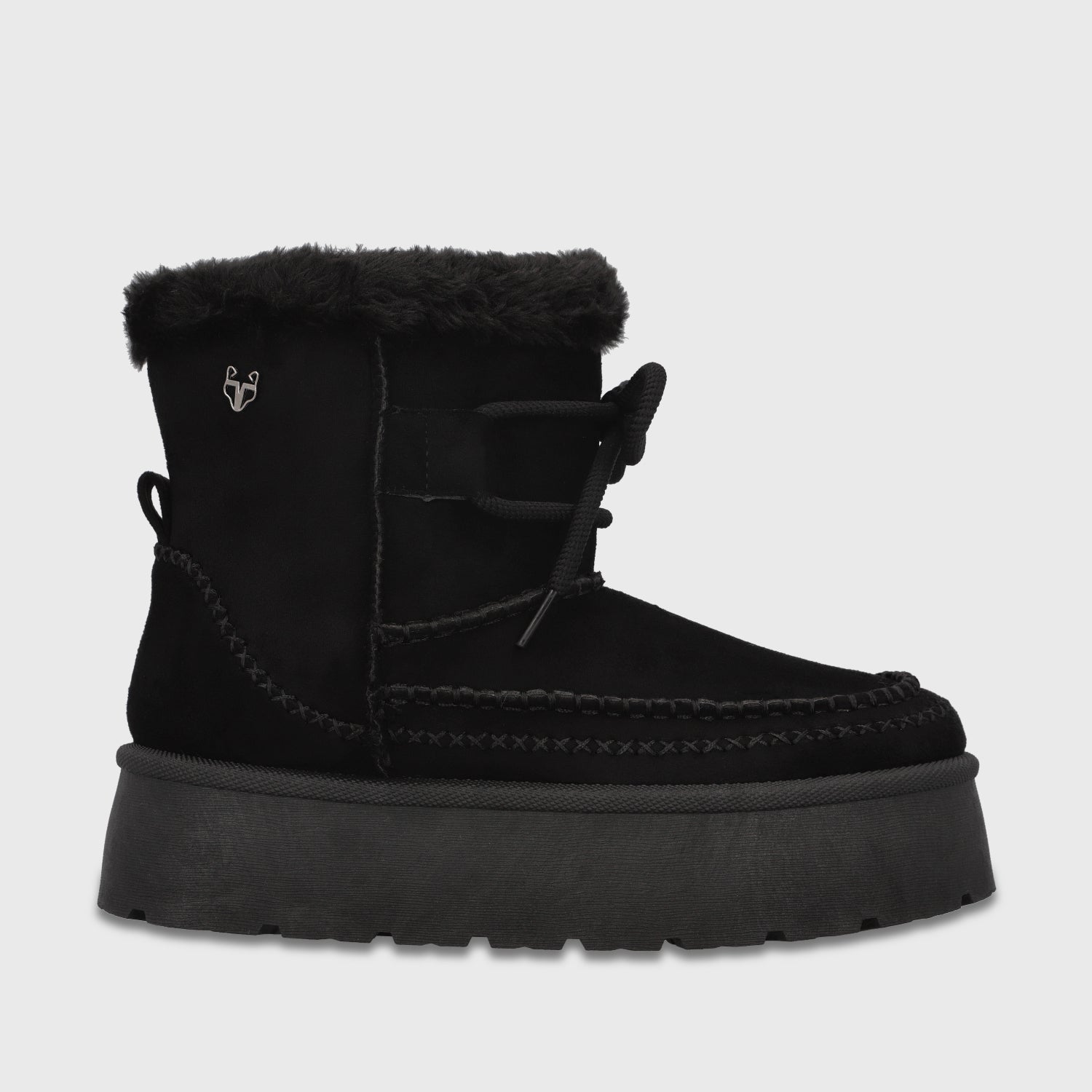 Botin Plataforma Negro Mujer 4811501