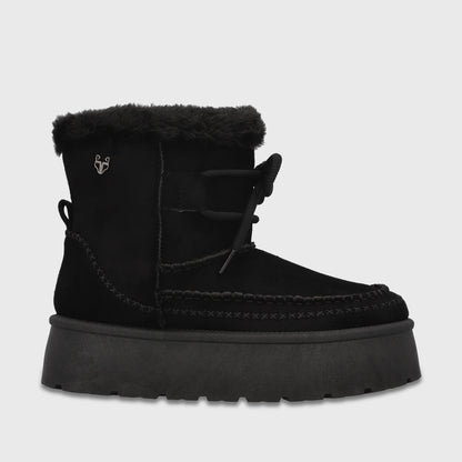 Botin Plataforma Negro Mujer 4811501