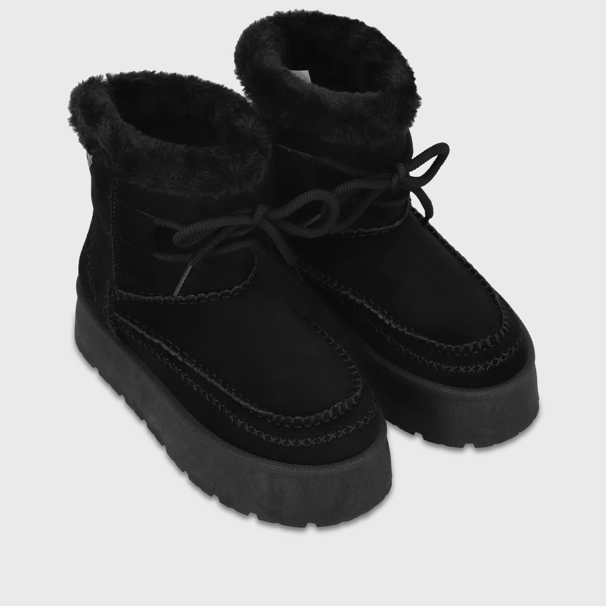Botin Plataforma Negro Mujer 4811501