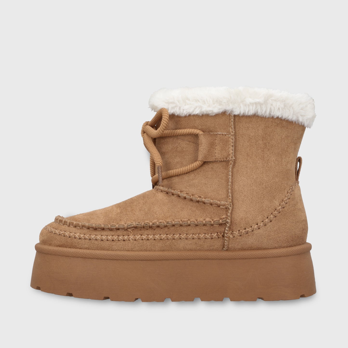 Botin Plataforma Beige Mujer 4811508