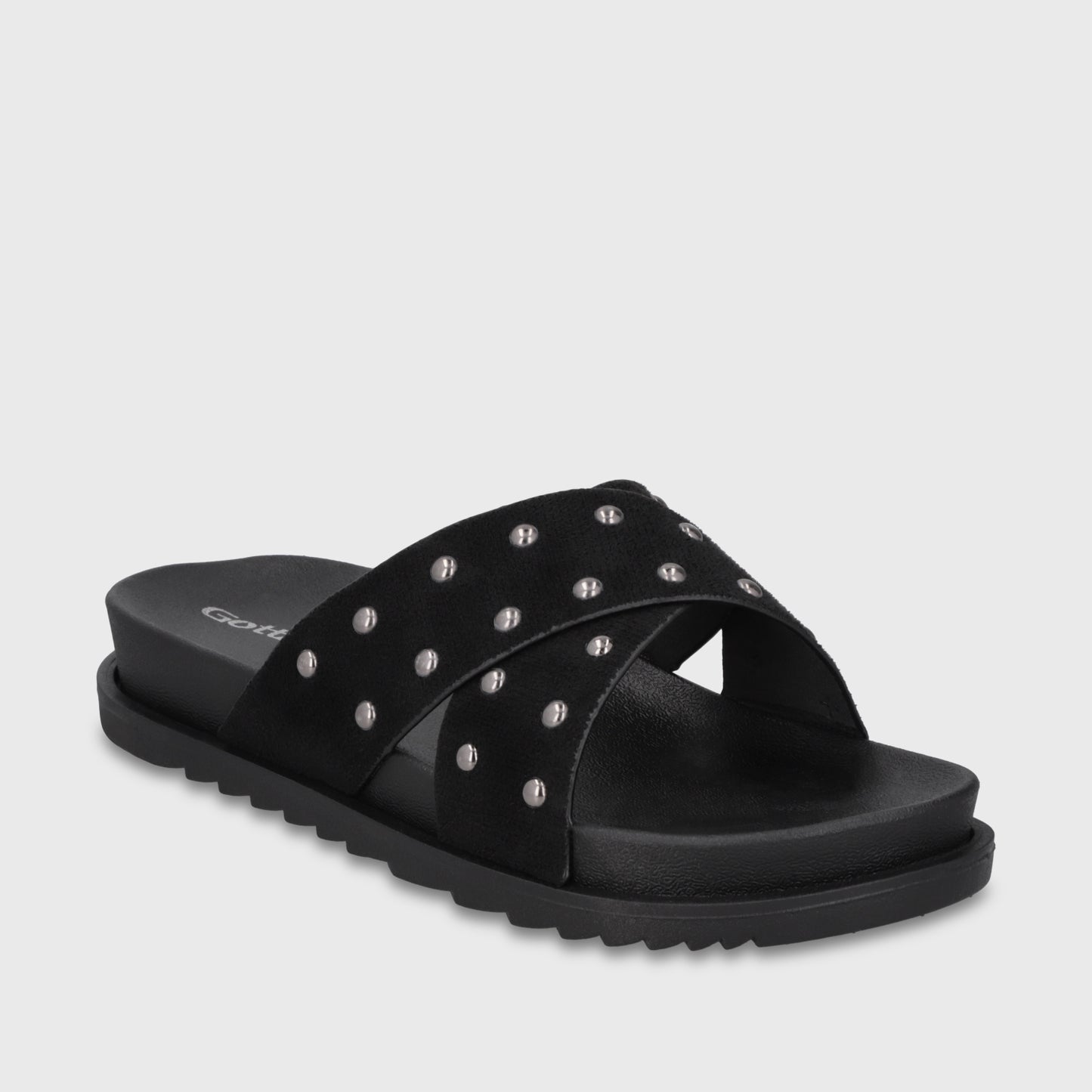 Sandalia Negra Mujer 52051