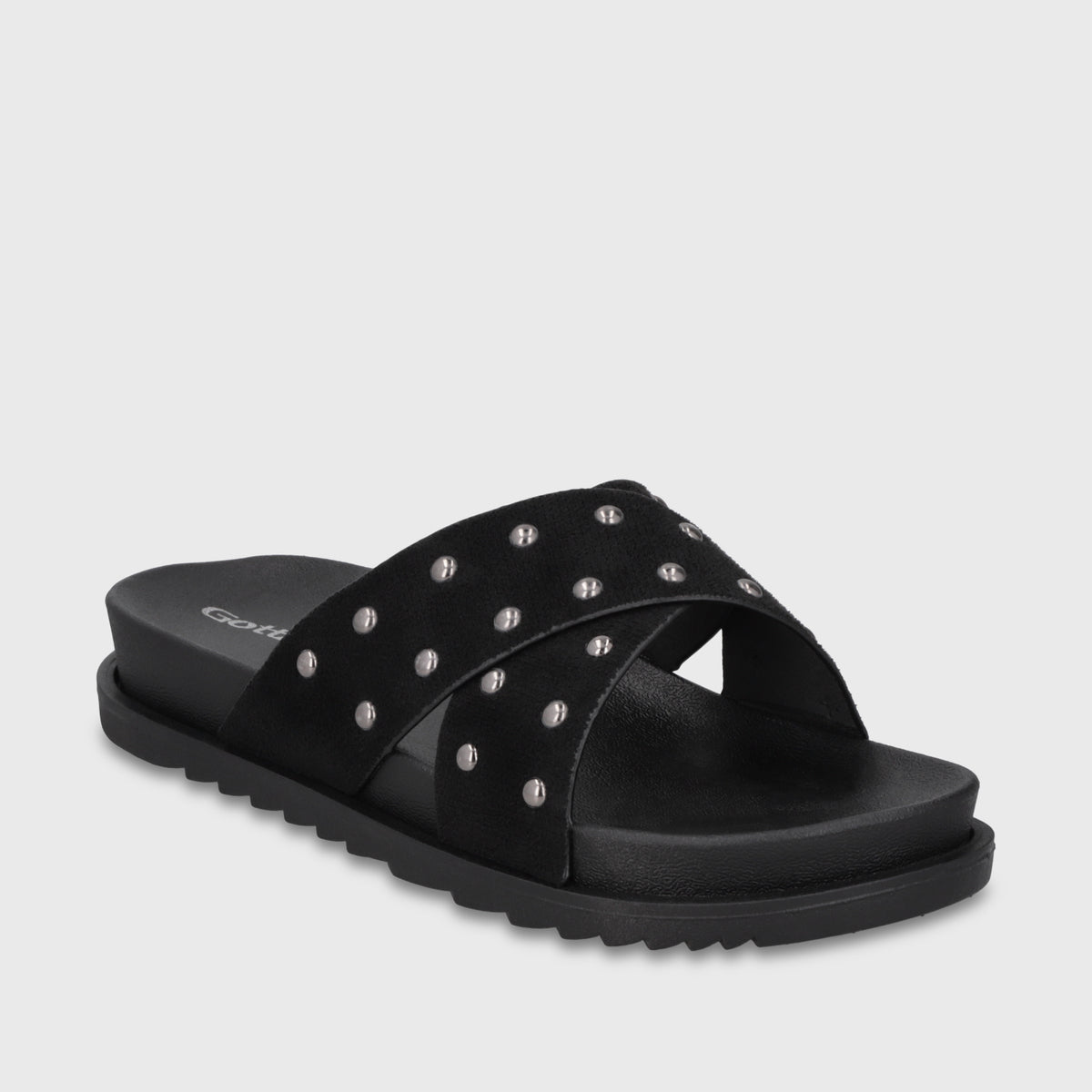 Sandalia Negra Mujer 52051