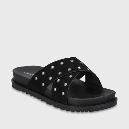 Sandalia Negra Mujer 52051