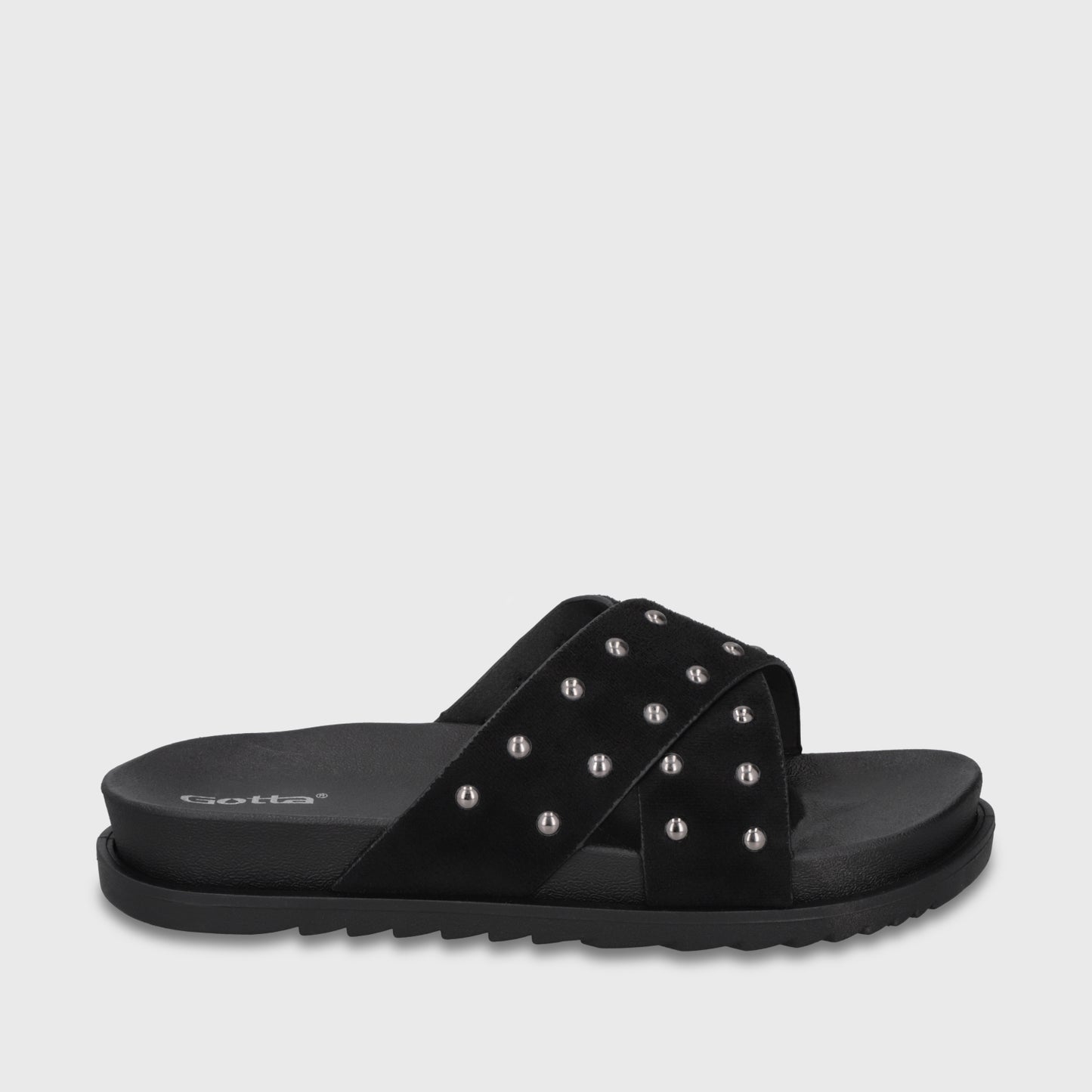 Sandalia Negra Mujer 52051