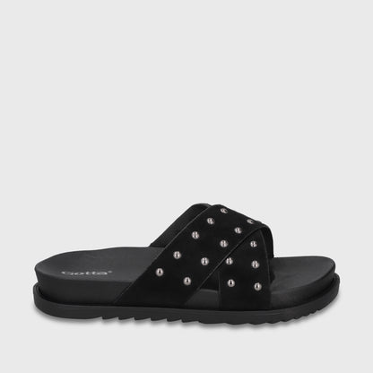 Sandalia Negra Mujer 52051