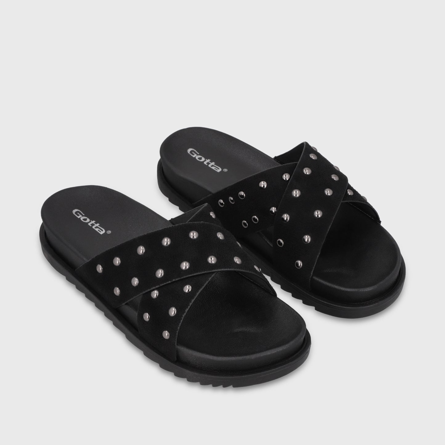 Sandalia Negra Mujer 52051