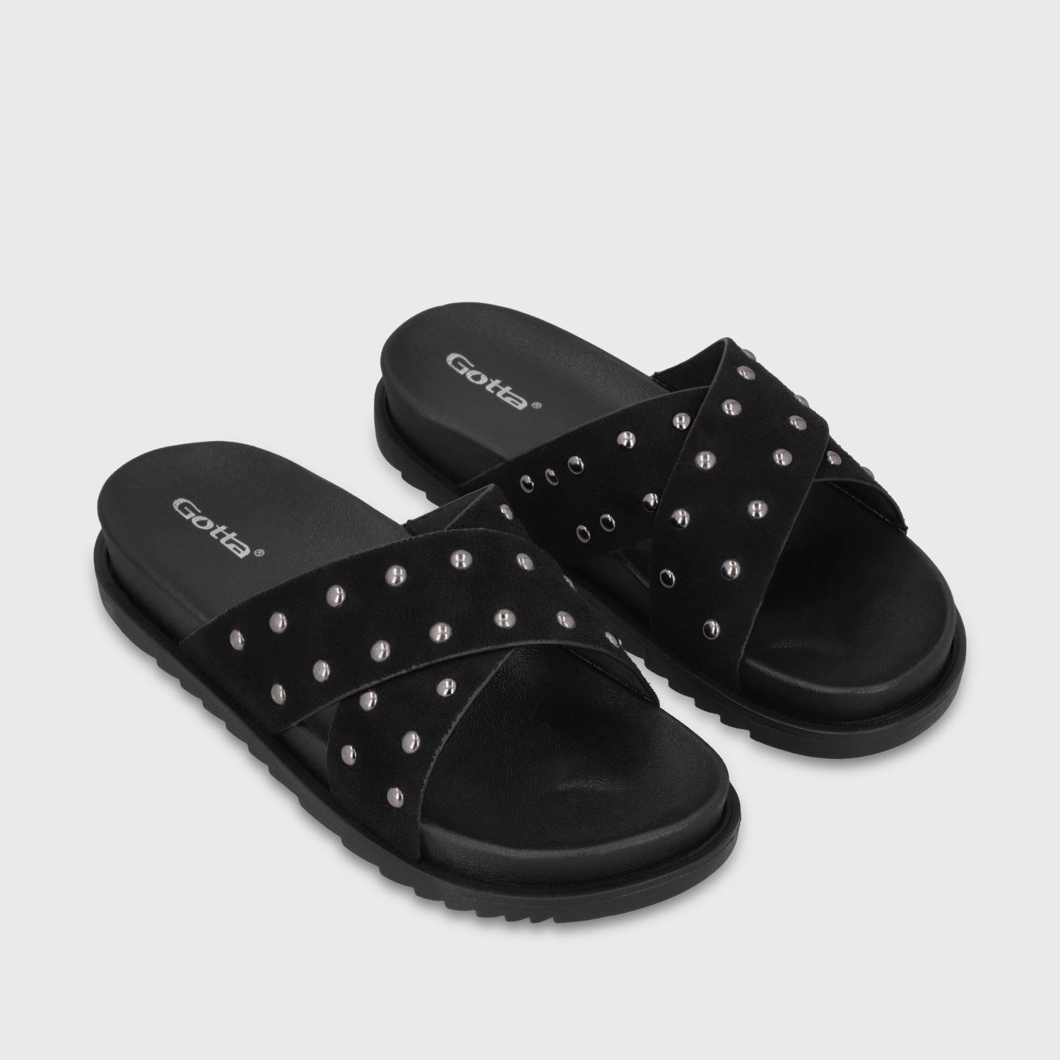 Sandalia Negra Mujer 52051