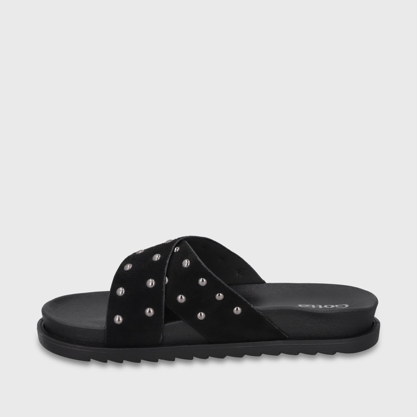 Sandalia Negra Mujer 52051