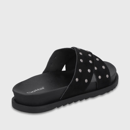 Sandalia Negra Mujer 52051