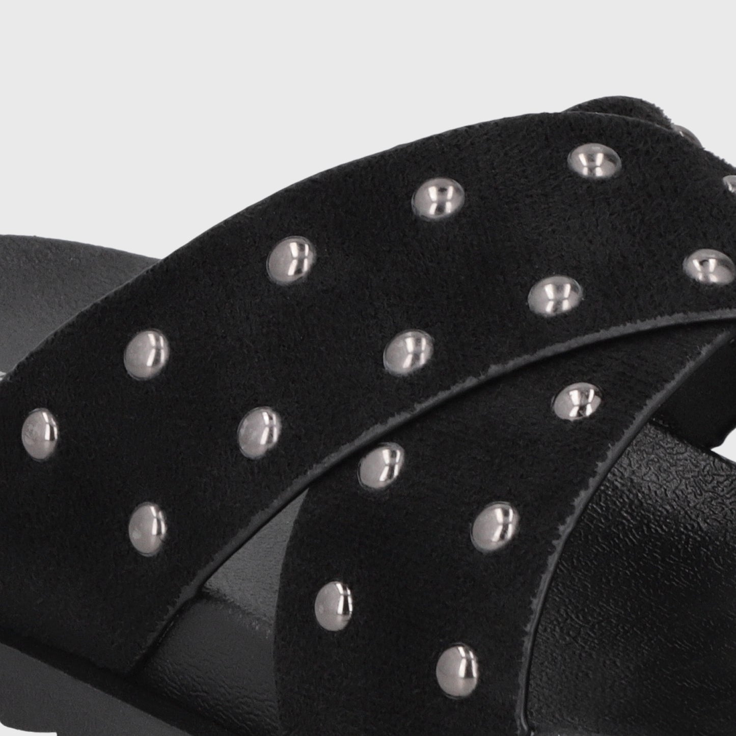 Sandalia Negra Mujer 52051