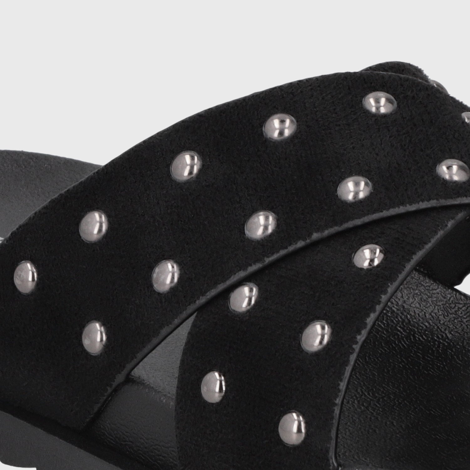 Sandalia Negra Mujer 52051