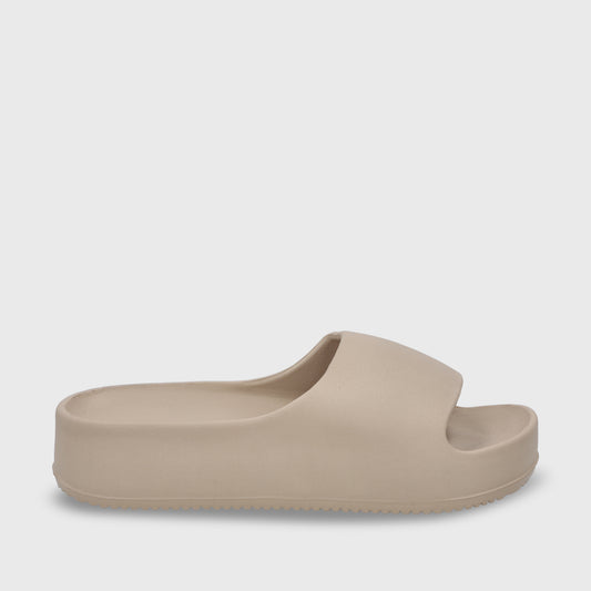 Sandalia Plataforma Beige Mujer 52070