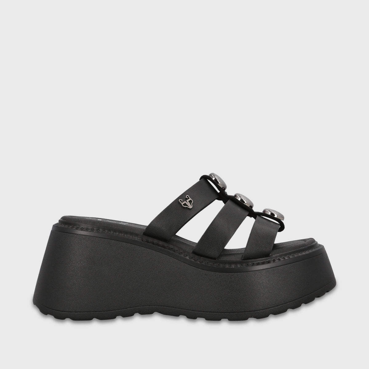 Sandalia Plataforma Negra Mujer Loreto