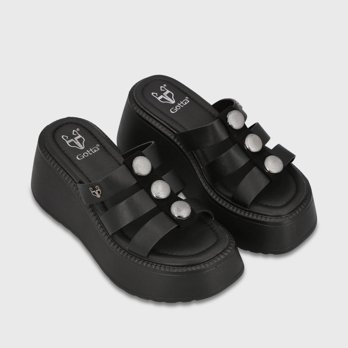 Sandalia Plataforma Negra Mujer Loreto