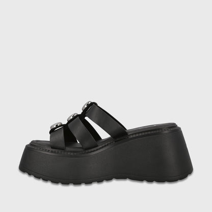 Sandalia Plataforma Negra Mujer Loreto