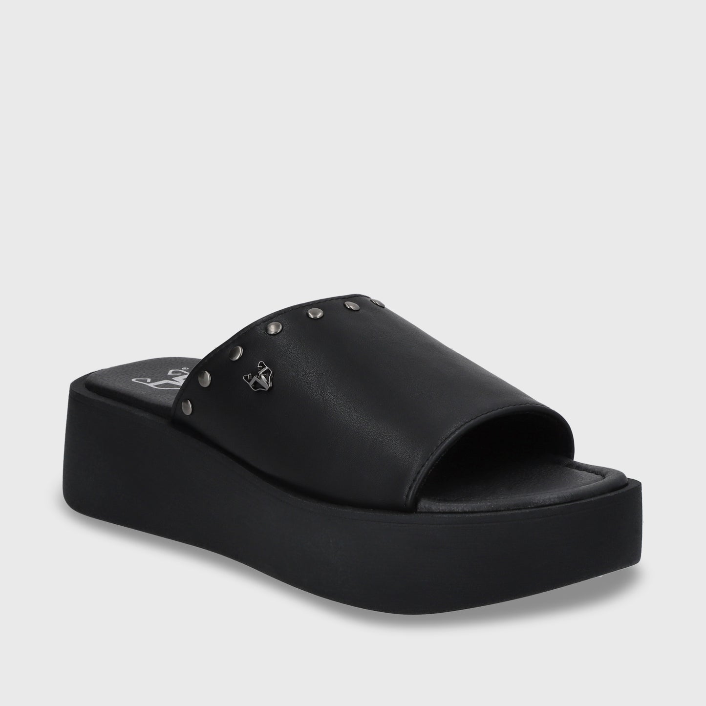 Sandalia Plataforma Negro Mujer 53730