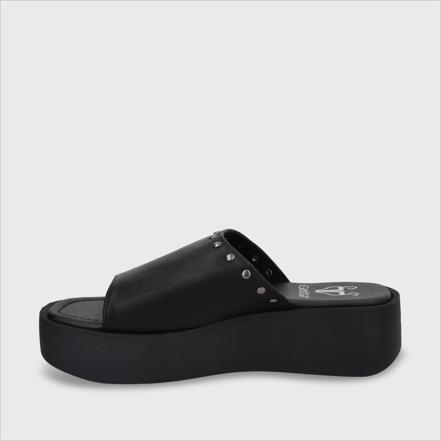 Sandalia Plataforma Negro Mujer 53730