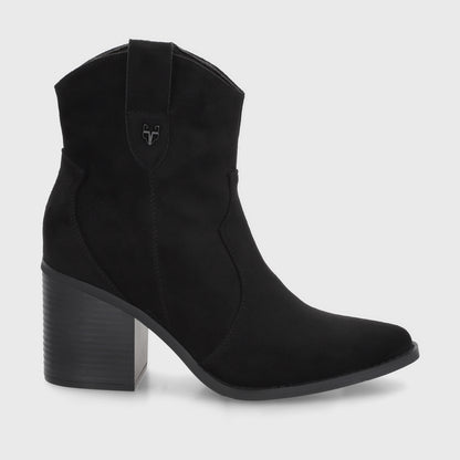 Botin Taco Negra Mujer 53780