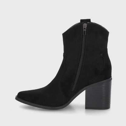 Botin Taco Negra Mujer 53780