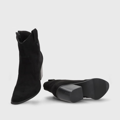 Botin Taco Negra Mujer 53780
