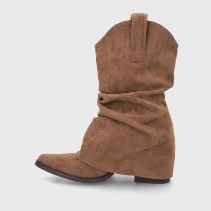 Bota Taco Camel Mujer 53781