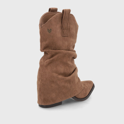 Bota Taco Camel Mujer 53781