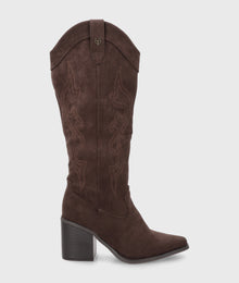 Bota Taco Café Mujer 53782