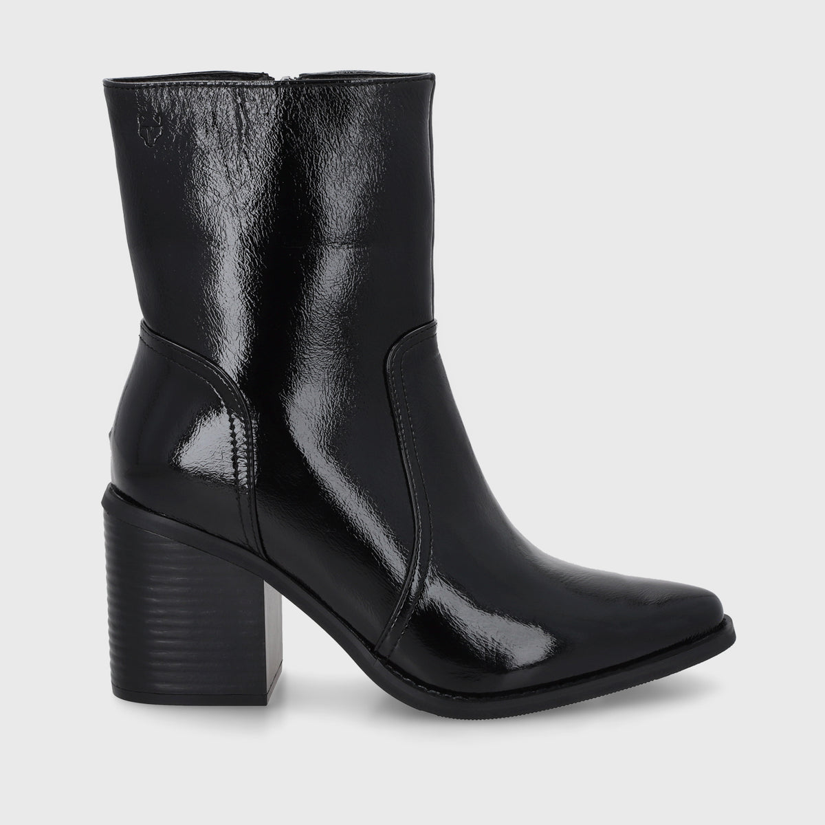 Botin Taco Negro Mujer 53783