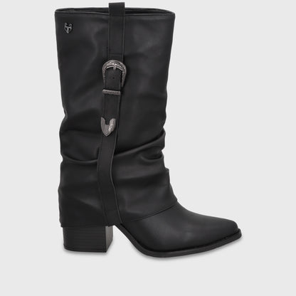Bota Taco Negro Mujer 5378401